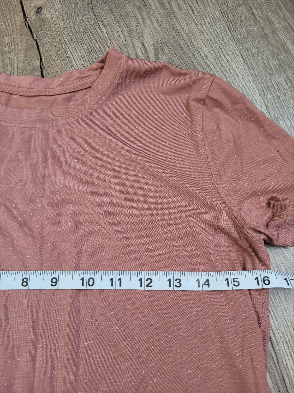 Lululemon Love Crew T-Shirt - Speckled Mauve Pink - Size 2? **No Tag** - Picture 5 of 6